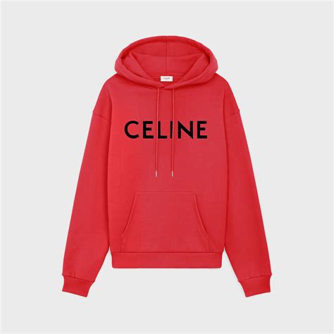 black and red celine hoodie|celine zip up hoodie.